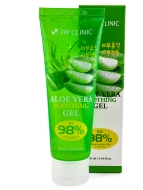 3W Clinic Гель для лица и тела успокаивающий с Алоэ Вера 98% Aloe Vera Soothing Gel, 120 мл 3W Clinic Гель для лица и тела успокаивающий с Алоэ Вера 98% Aloe Vera Soothing Gel, 120 мл